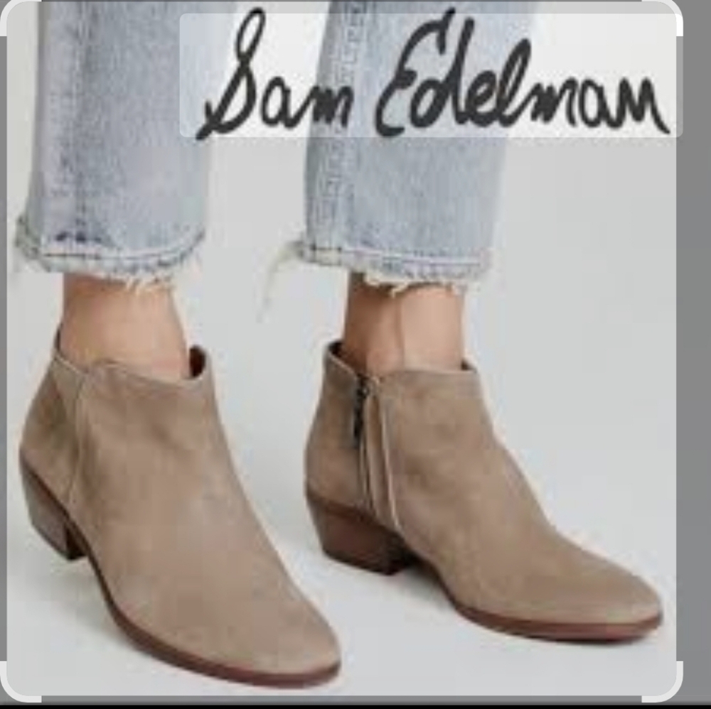 Sam Edelman Taupe Ankle Booties